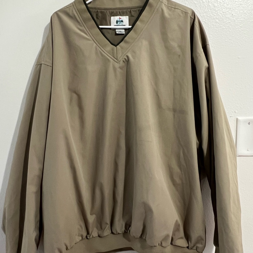 Outdoor Worlds Khaki V-Neck Pullover